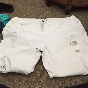 Torrid White Z Cavarcci Jeans